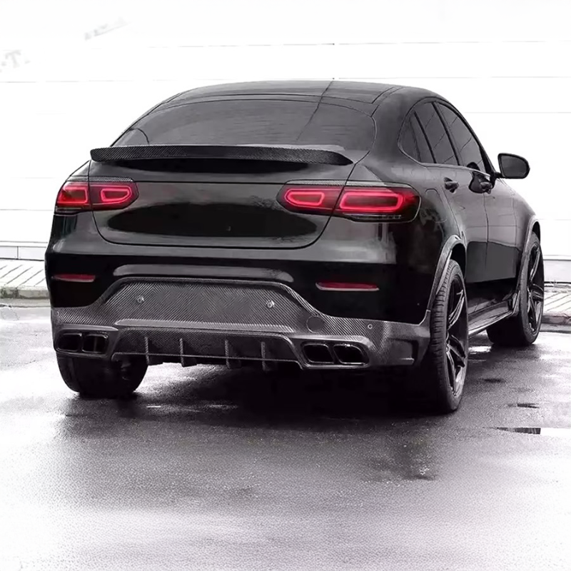 Mercedes Benz GLC Class/GLC43 (W253/C253) GLC63 Style Carbon Fiber Rear Diffuser - Twenty Two Tuning Rear Bumper