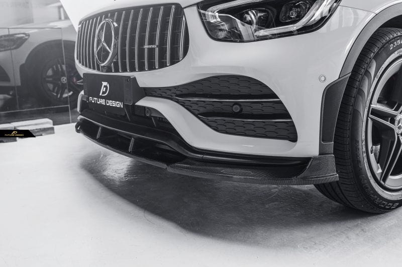 Mercedes Benz GLC-Class (W253/C253) Future Design Carbon Fibre Front Lip Spoiler - Future Design Front Lip