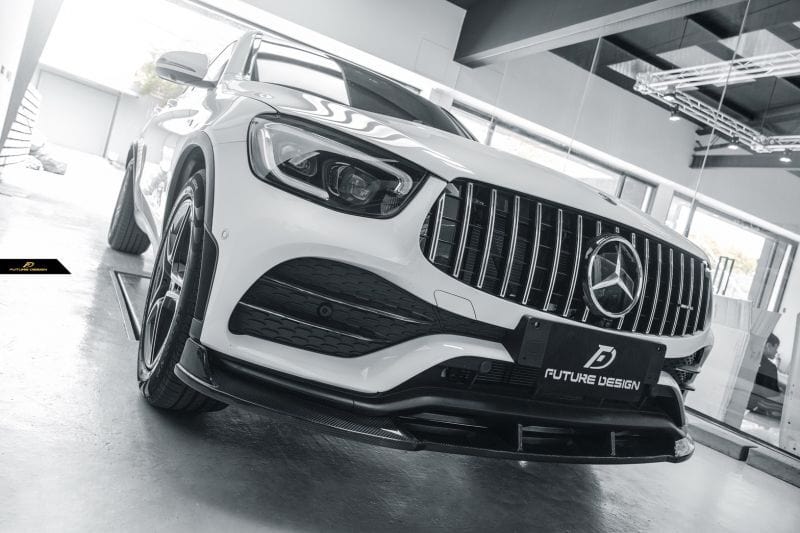 Mercedes Benz GLC-Class (W253/C253) Future Design Carbon Fibre Front Lip Spoiler - Future Design Front Lip