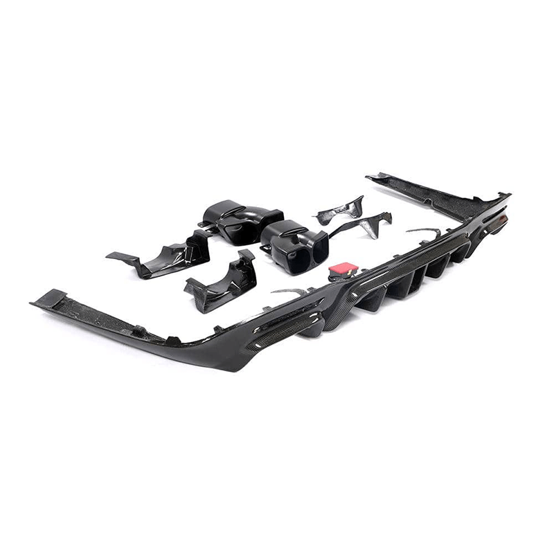 Mercedes Benz S-Class/S63/S65 (W222) BRABUS Style Carbon Fibre Diffuser - Twenty Two Tuning Rear Diffuser