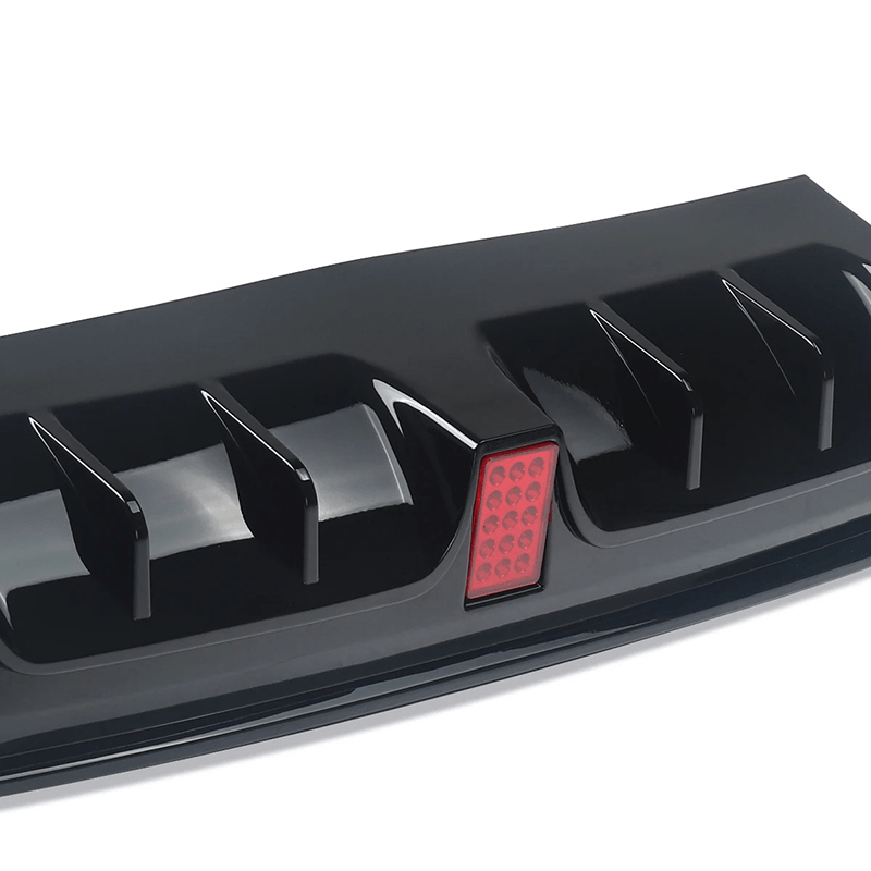 Mercedes Benz S-Class/S63 (W222) BRABUS Style Gloss Black Diffuser - Twenty Two Tuning Rear Diffuser