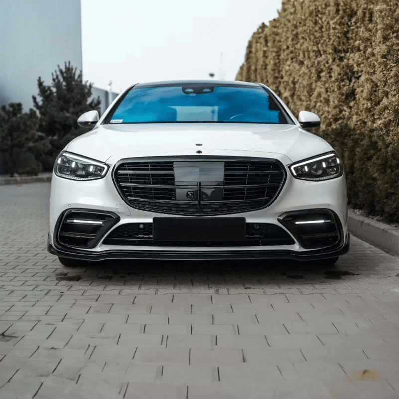 Mercedes Benz S-Class (W223) BRABUS Style Carbon Fibre Front Lip - Twenty Two Tuning Front Lip
