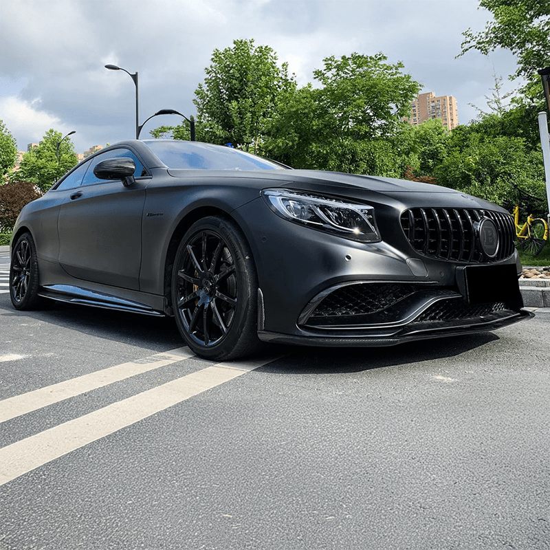 Mercedes Benz S63/S65 (C217/A217) BS Style Carbon Fiber Front Lip - Twenty Two Tuning Front Lip