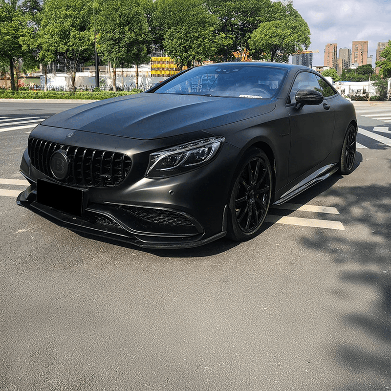 Mercedes Benz S63/S65 (C217/A217) BS Style Carbon Fiber Front Lip - Twenty Two Tuning Front Lip