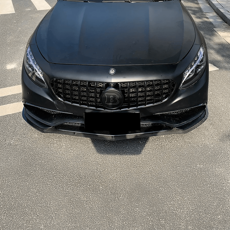 Mercedes Benz S63/S65 (C217/A217) BS Style Carbon Fiber Front Lip - Twenty Two Tuning Front Lip