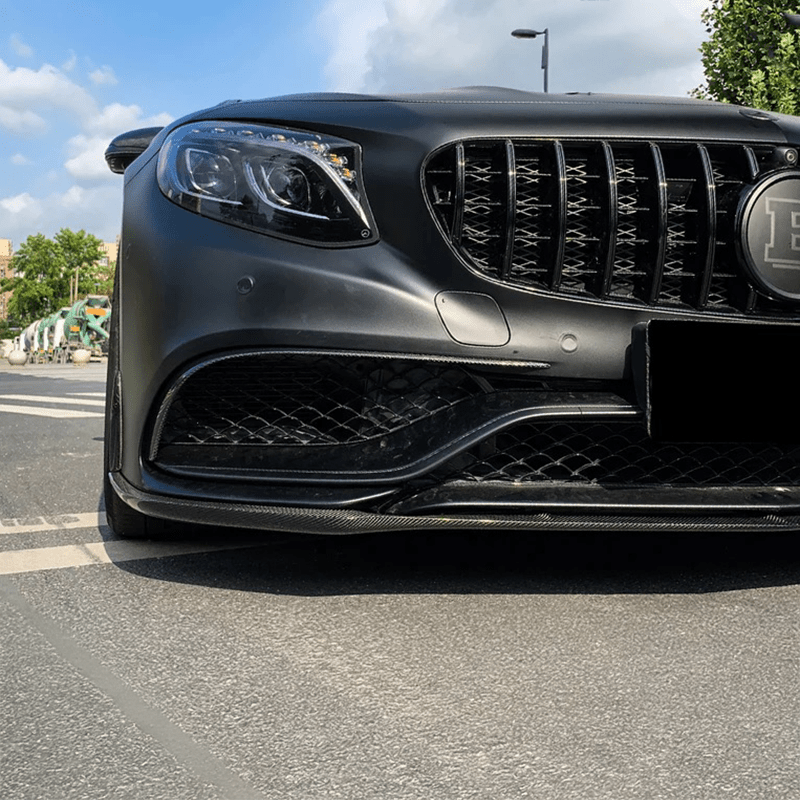 Mercedes Benz S63/S65 (C217/A217) BS Style Carbon Fiber Front Lip - Twenty Two Tuning Front Lip