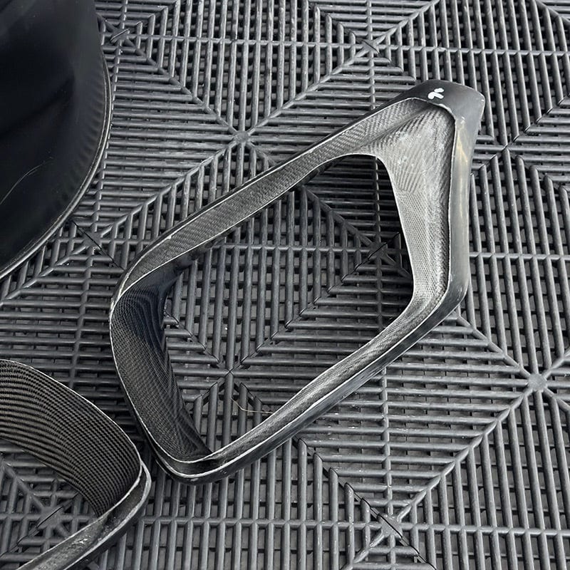 Mercedes Benz S63 (W222) BRABUS B700 Style Carbon Fibre Front Air Vent Trim - Twenty Two Tuning Front Canards/Bumper Inserts