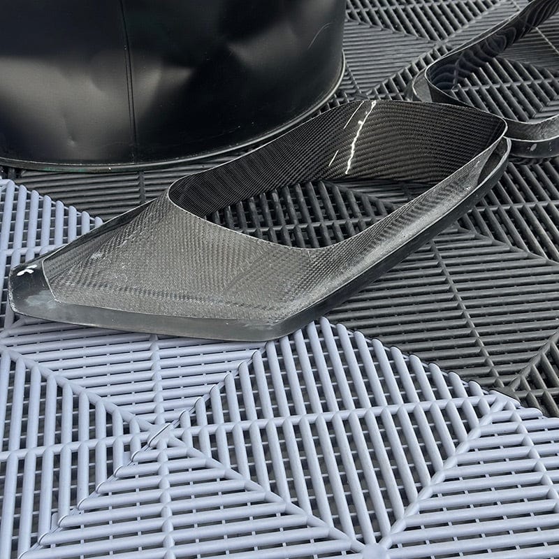 Mercedes Benz S63 (W222) BRABUS B700 Style Carbon Fibre Front Air Vent Trim - Twenty Two Tuning Front Canards/Bumper Inserts