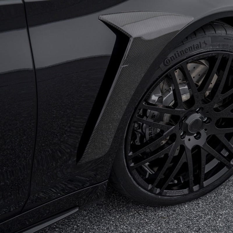 Garnitures de garde-boue avant en fibre de carbone BSV1 850 compatibles avec Mercedes S63 (W222)