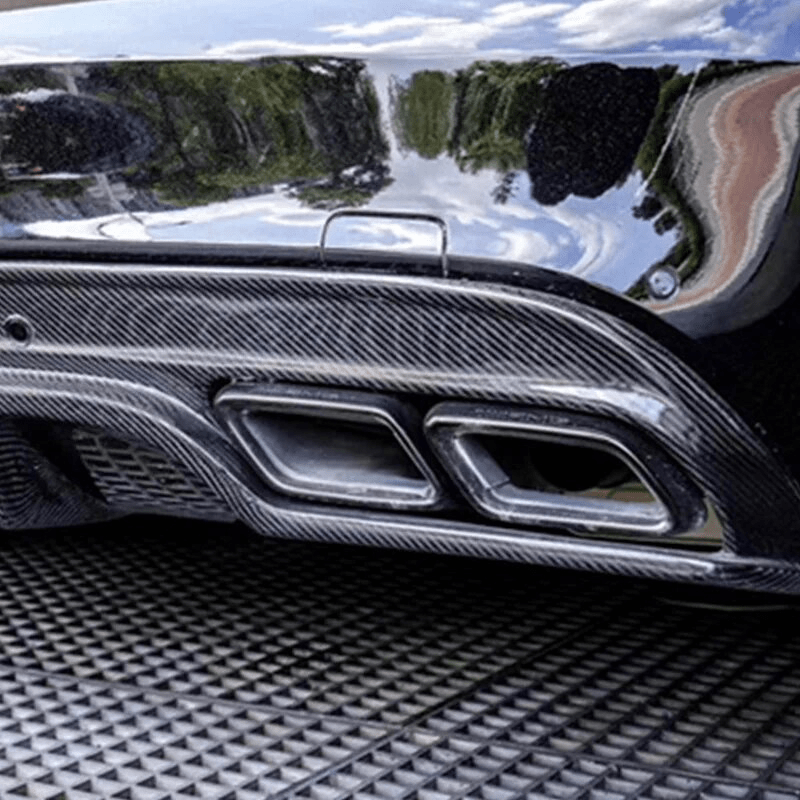 Mercedes Benz S63 (W222/C217/A217) OEM+ Black Chrome Exhaust Tips - Twenty Two Tuning Exhaust Tips