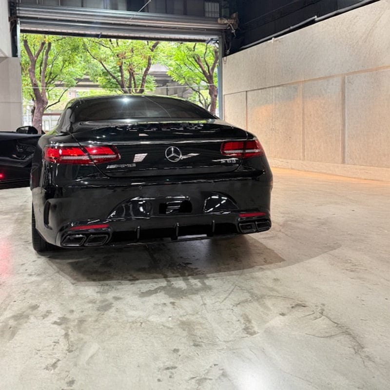 Mercedes Benz S63 (W222/C217/A217) OEM+ Black Chrome Exhaust Tips - Twenty Two Tuning Exhaust Tips