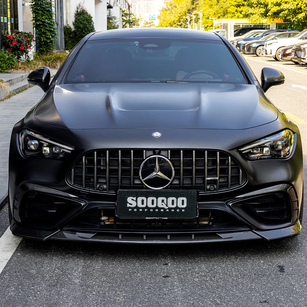 Mercedes CLE53 (C236/A236) SOOQOO Carbon Fiber Front Bumper Inserts - SOOQOO Official Front Canards/Bumper Inserts