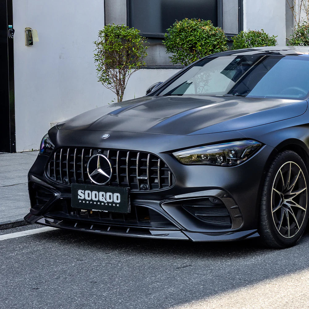 Mercedes CLE53 (C236/A236) SOOQOO Carbon Fiber Front Lip Spoiler - SOOQOO Official Front Lip