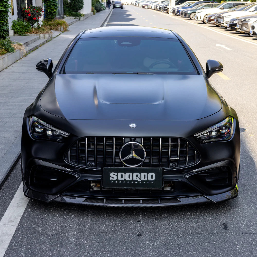 Mercedes CLE53 (C236/A236) SOOQOO Carbon Fiber Front Lip Spoiler - SOOQOO Official Front Lip