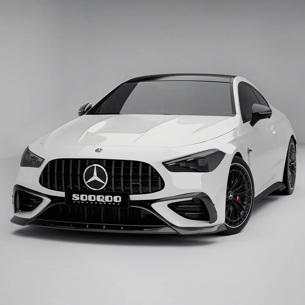 Mercedes CLE53 (C236/A236) SOOQOO Carbon Fiber Front Lip Spoiler - SOOQOO Official Front Lip