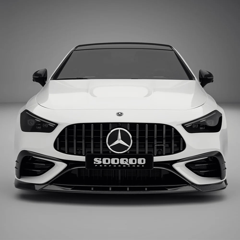 Mercedes CLE53 (C236/A236) SOOQOO Carbon Fiber Front Lip Spoiler - SOOQOO Official Front Lip