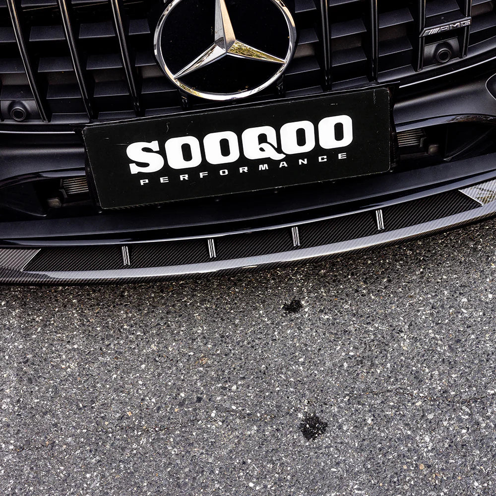 Mercedes CLE53 (C236/A236) SOOQOO Carbon Fiber Front Lip Spoiler - SOOQOO Official Front Lip