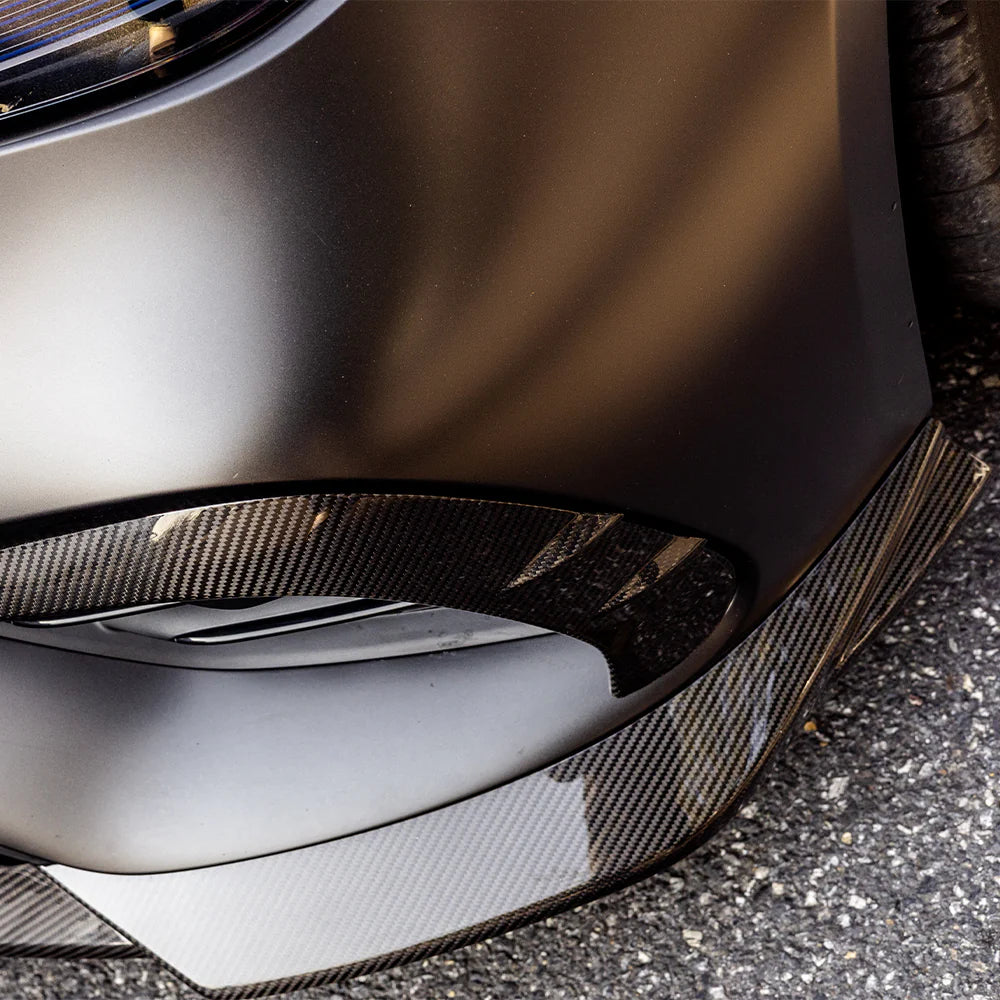 Mercedes CLE53 (C236/A236) SOOQOO Carbon Fiber Front Lip Spoiler - SOOQOO Official Front Lip