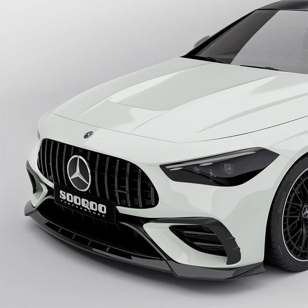 Mercedes CLE53 (C236/A236) SOOQOO Carbon Fiber Front Lip Spoiler - SOOQOO Official Front Lip