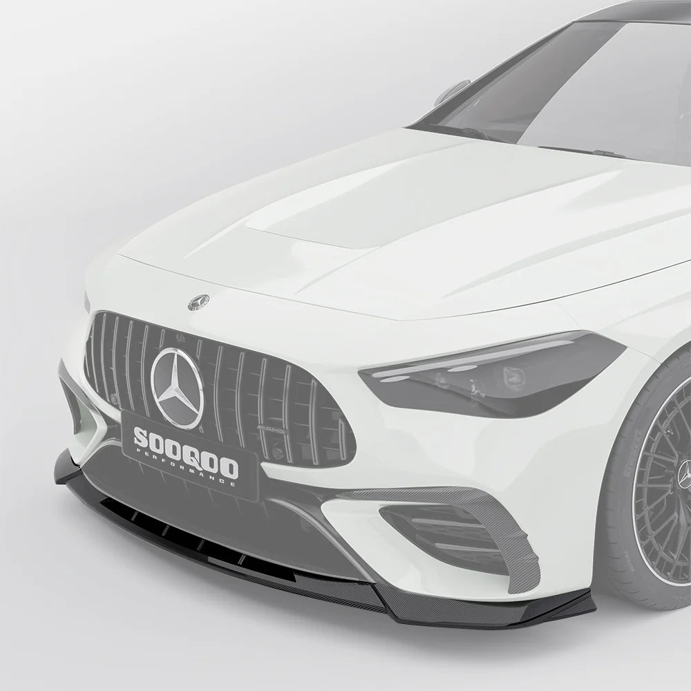 Mercedes CLE53 (C236/A236) SOOQOO Carbon Fiber Front Lip Spoiler - SOOQOO Official Front Lip