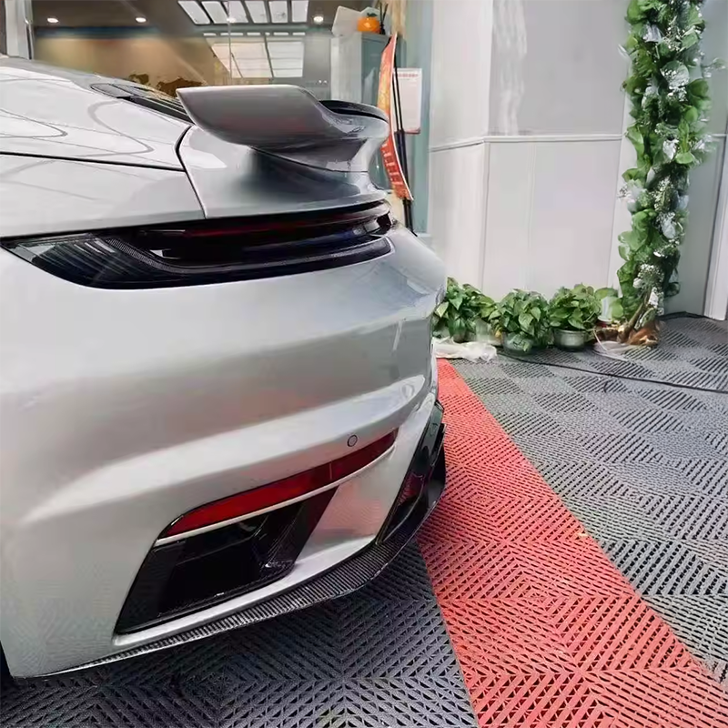 Porsche Carrera 911 (992.2) Turbo S Style Carbon Fiber Rear Trunk Spoiler - Twenty Two Tuning Rear Spoiler