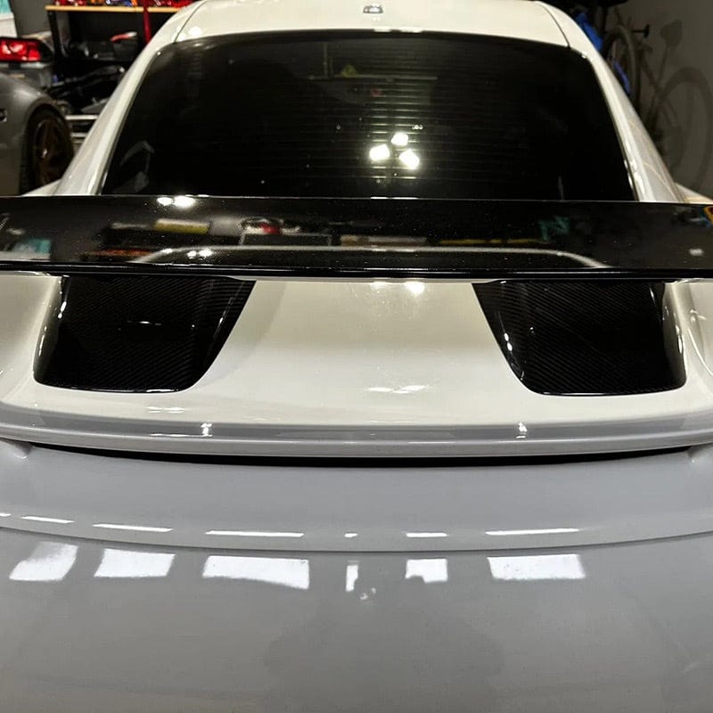 Porsche Carrera 911 GT3 (991.2) OEM+ Style Carbon Fiber Rear Trunk Air Scoops - Twenty Two Tuning Hood/Bonnet Vents