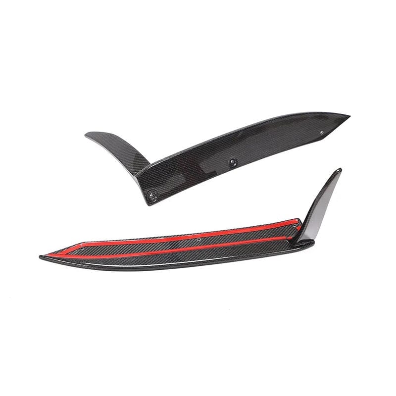 Porsche Carrera 911 GTS (991.2) RS Style Carbon Fiber Rear Bumper Canards - Twenty Two Tuning Rear Canards