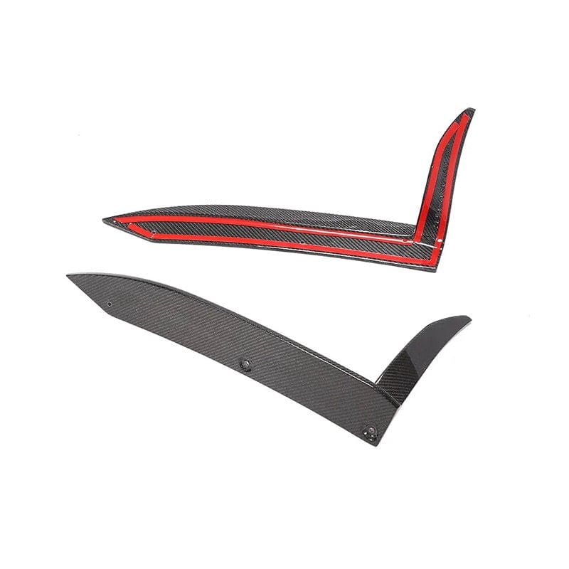 Porsche Carrera 911 GTS (991.2) RS Style Carbon Fiber Rear Bumper Canards - Twenty Two Tuning Rear Canards