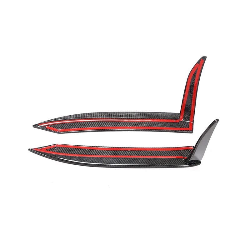 Porsche Carrera 911 GTS (991.2) RS Style Carbon Fiber Rear Bumper Canards - Twenty Two Tuning Rear Canards