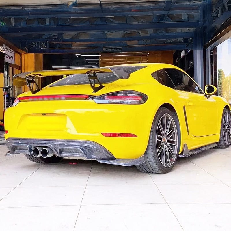 Porsche Cayman/Boxter (718) GT4 FL Style Carbon Rear Wing Spoiler - Twenty Two Tuning Rear Spoiler
