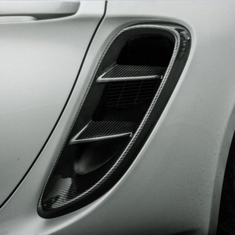 Porsche Cayman/Boxter (718) OEM+ Carbon Fibre Intake Vent Trims - Twenty Two Tuning Rear Fender Vent