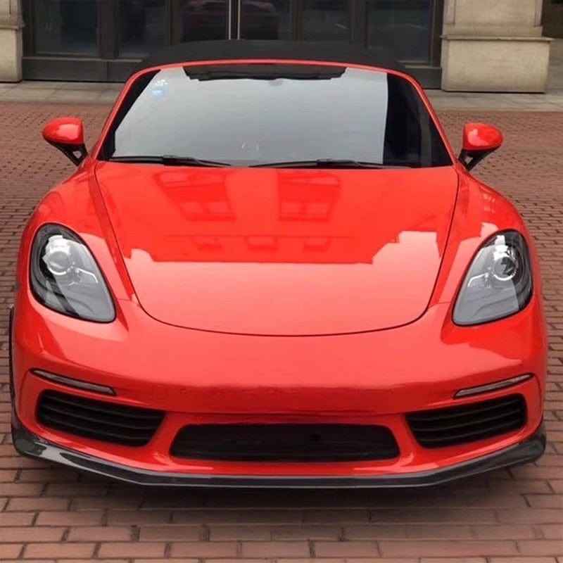 Porsche Cayman/Boxter (718) RS Style Carbon Fibre Front Lip - Twenty Two Tuning Front Lip
