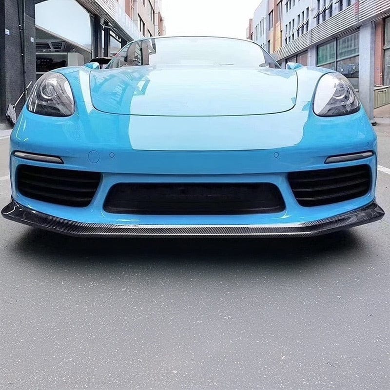 Porsche Cayman/Boxter (718) RS Style Carbon Fibre Front Lip - Twenty Two Tuning Front Lip