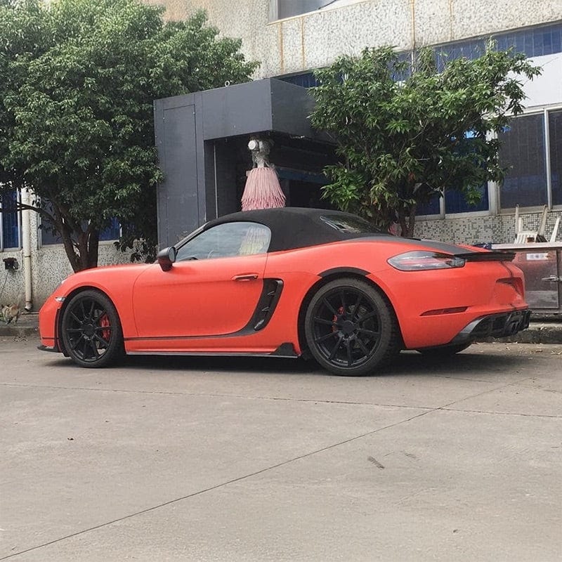 Porsche Cayman/Boxter (718) RS Style Carbon Fibre Side Skirts - Twenty Two Tuning Side Skirts