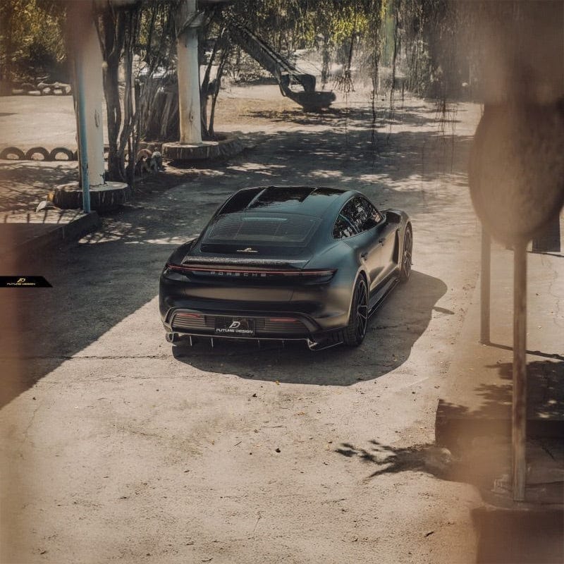 Porsche Taycan (9J1) Future Design Carbon Fiber Rear Diffuser - Future Design Rear Diffuser