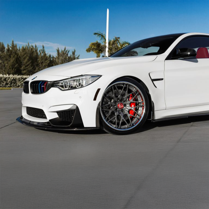 RVS カーボンファイバー製フロントリップスポイラー - BMW M3/M4（F80