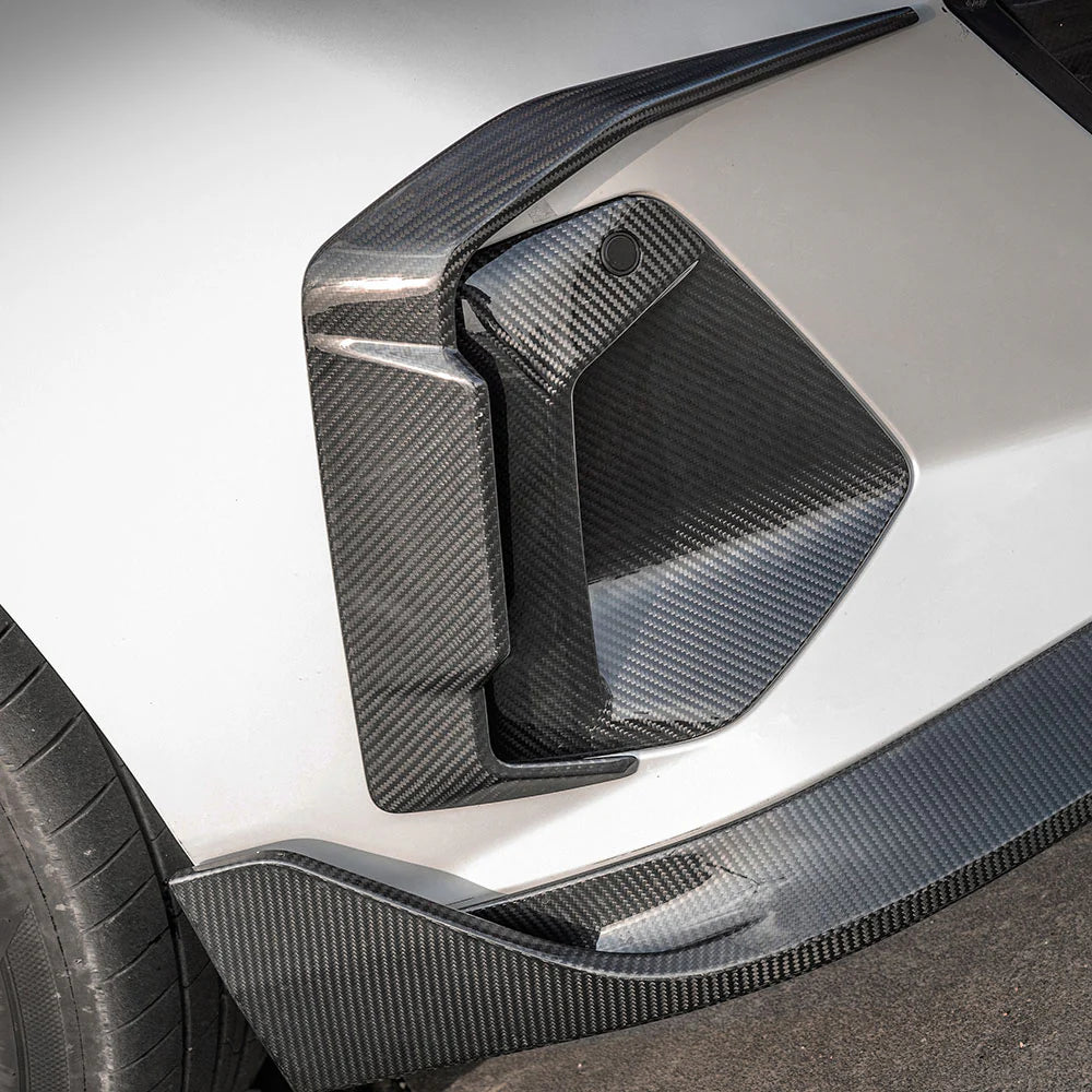 SOOQOO Carbon Fiber Front Bumper Inserts - Compatible with BMW 5 Series (G60/G61) - SOOQOO Official Front Canards/Bumper Inserts