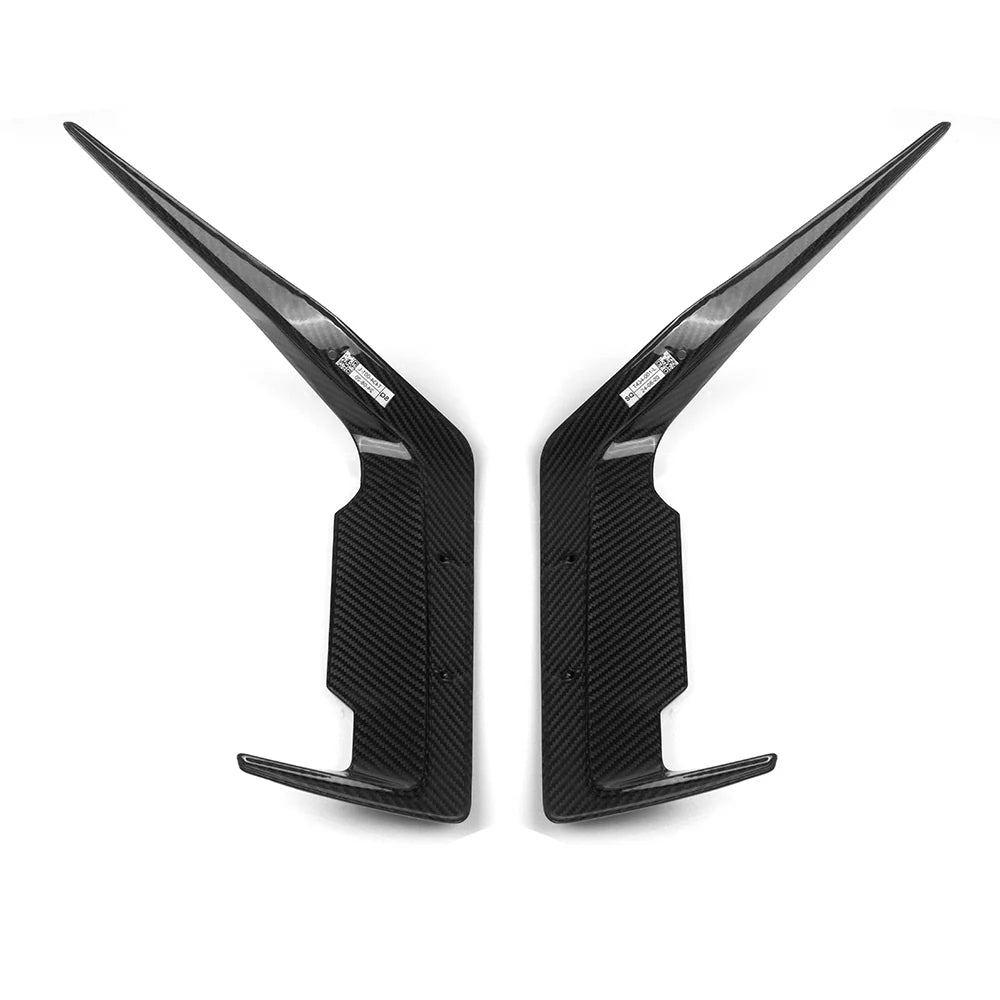 SOOQOO Carbon Fiber Front Bumper Inserts - Compatible with BMW 5 Series (G60/G61) - SOOQOO Official Front Canards/Bumper Inserts