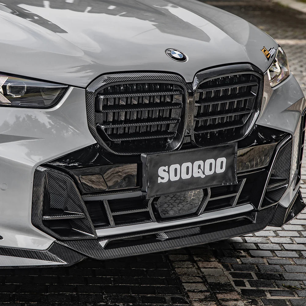 SOOQOO Carbon Fiber Front Lower Grille - Compatible with BMW X5 LCI (G05) - SOOQOO Official Front Canards/Bumper Inserts