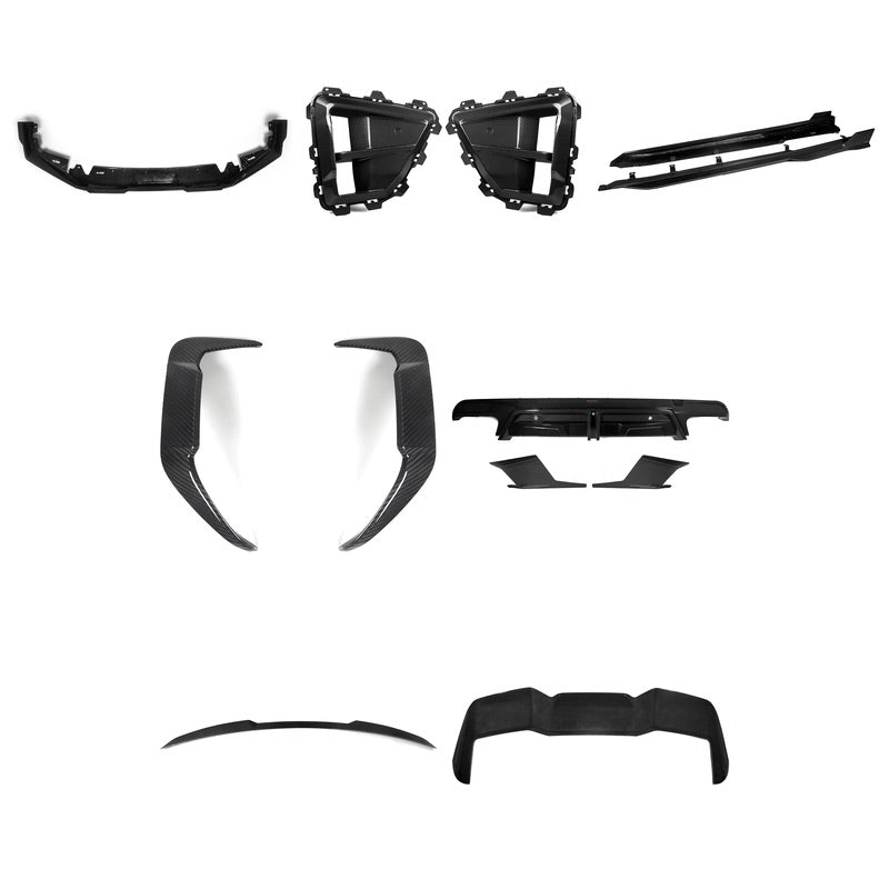 SOOQOO Carbon Fiber Full Styling Kit - Compatible with BMW X5M LCI (F95) - SOOQOO Official Full Styling Kit