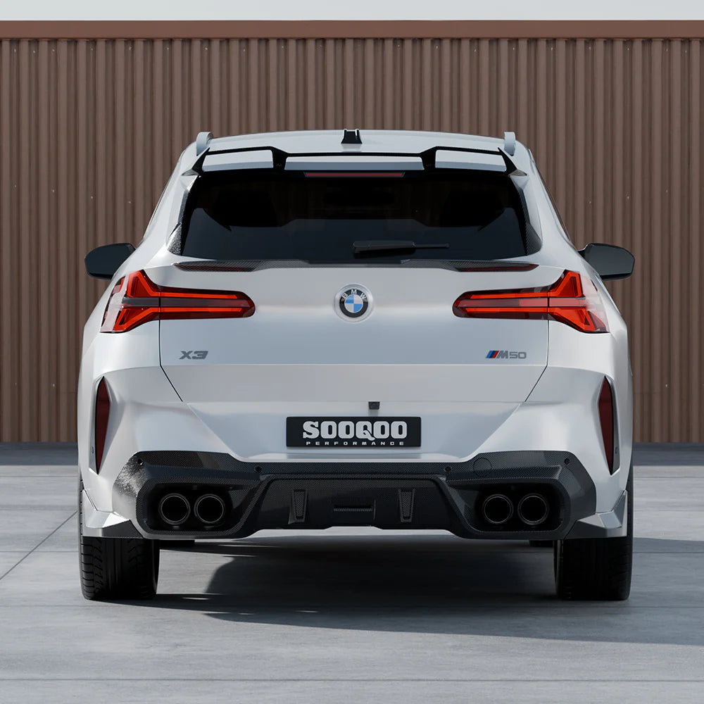 SOOQOO Carbon Fiber Rear Diffuser - Compatible with BMW X3 (G45) - SOOQOO Official Rear Diffuser