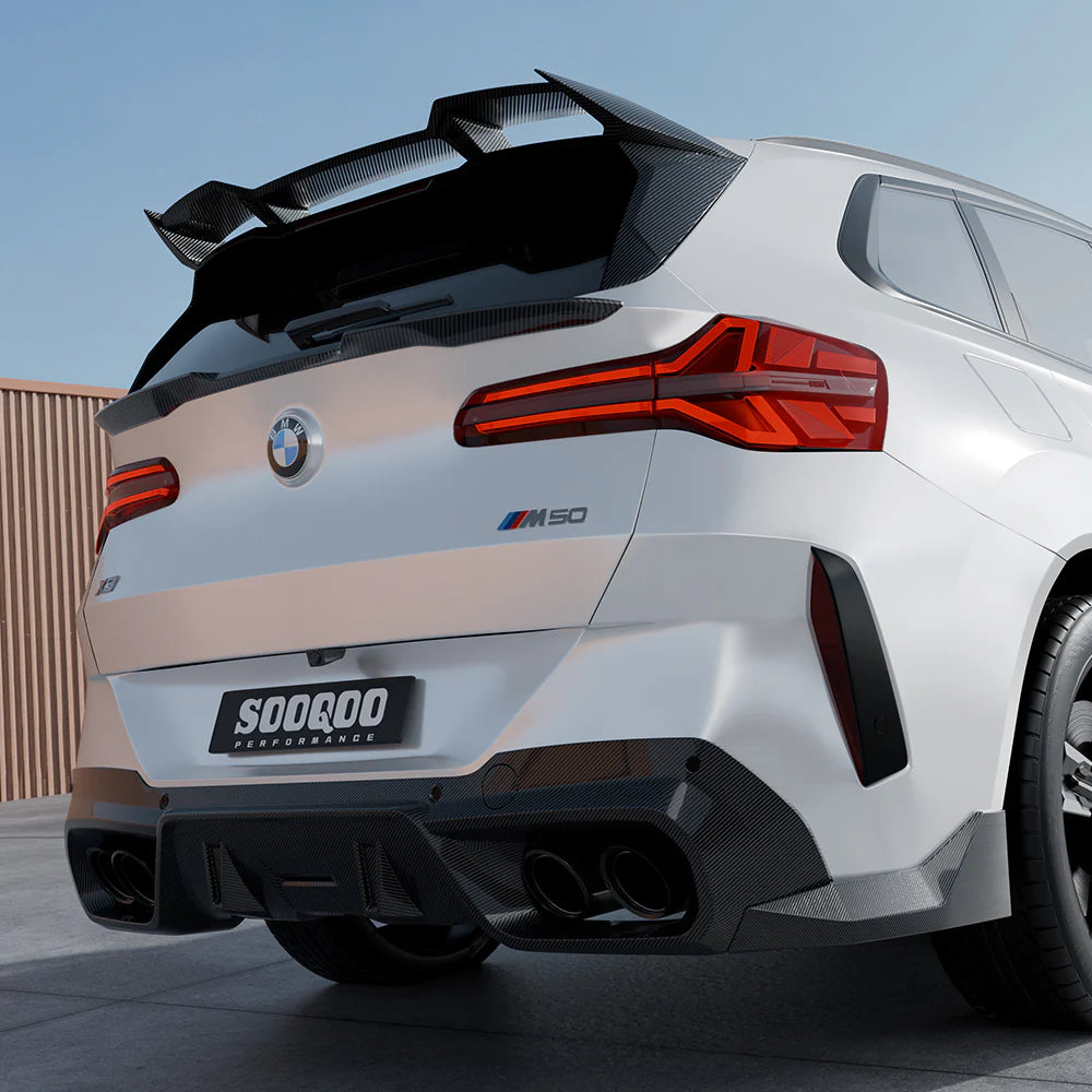 SOOQOO Carbon Fiber Rear Diffuser - Compatible with BMW X3 (G45) - SOOQOO Official Rear Diffuser