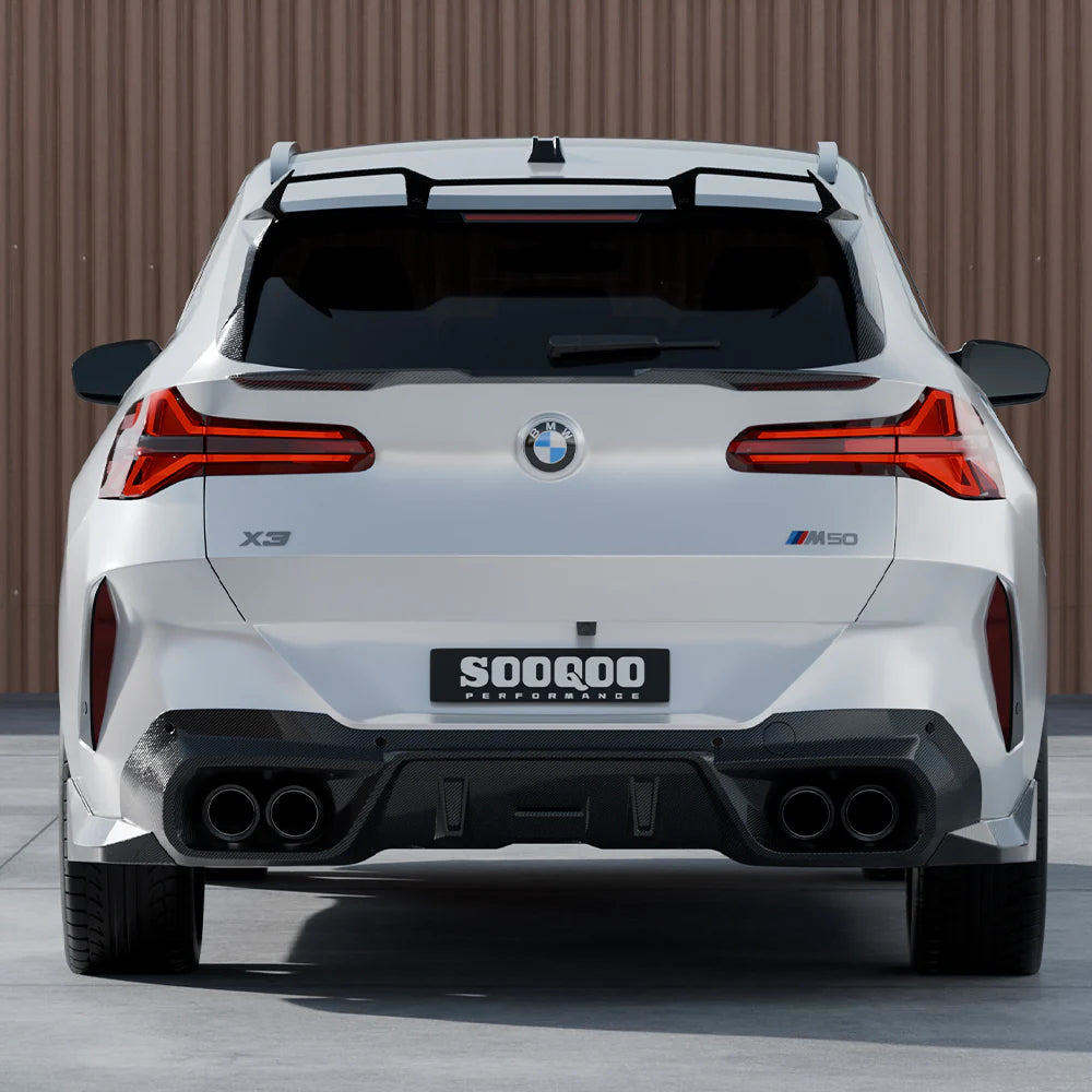 SOOQOO Carbon Fiber Rear Mid Spoiler - Compatible with BMW X3 (G45) - SOOQOO Official Rear Spoiler