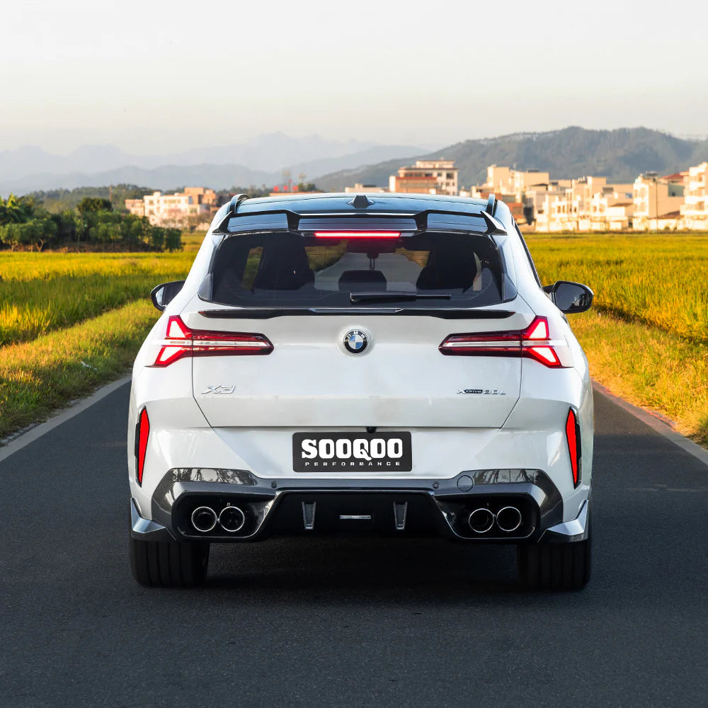 SOOQOO Carbon Fiber Rear Mid Spoiler - Compatible with BMW X3 (G45) - SOOQOO Official Rear Spoiler
