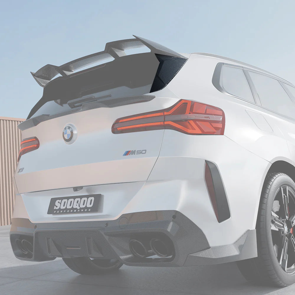 SOOQOO Carbon Fiber Rear Window Fins - Compatible with BMW X3 (G45) - SOOQOO Official Rear Spoiler