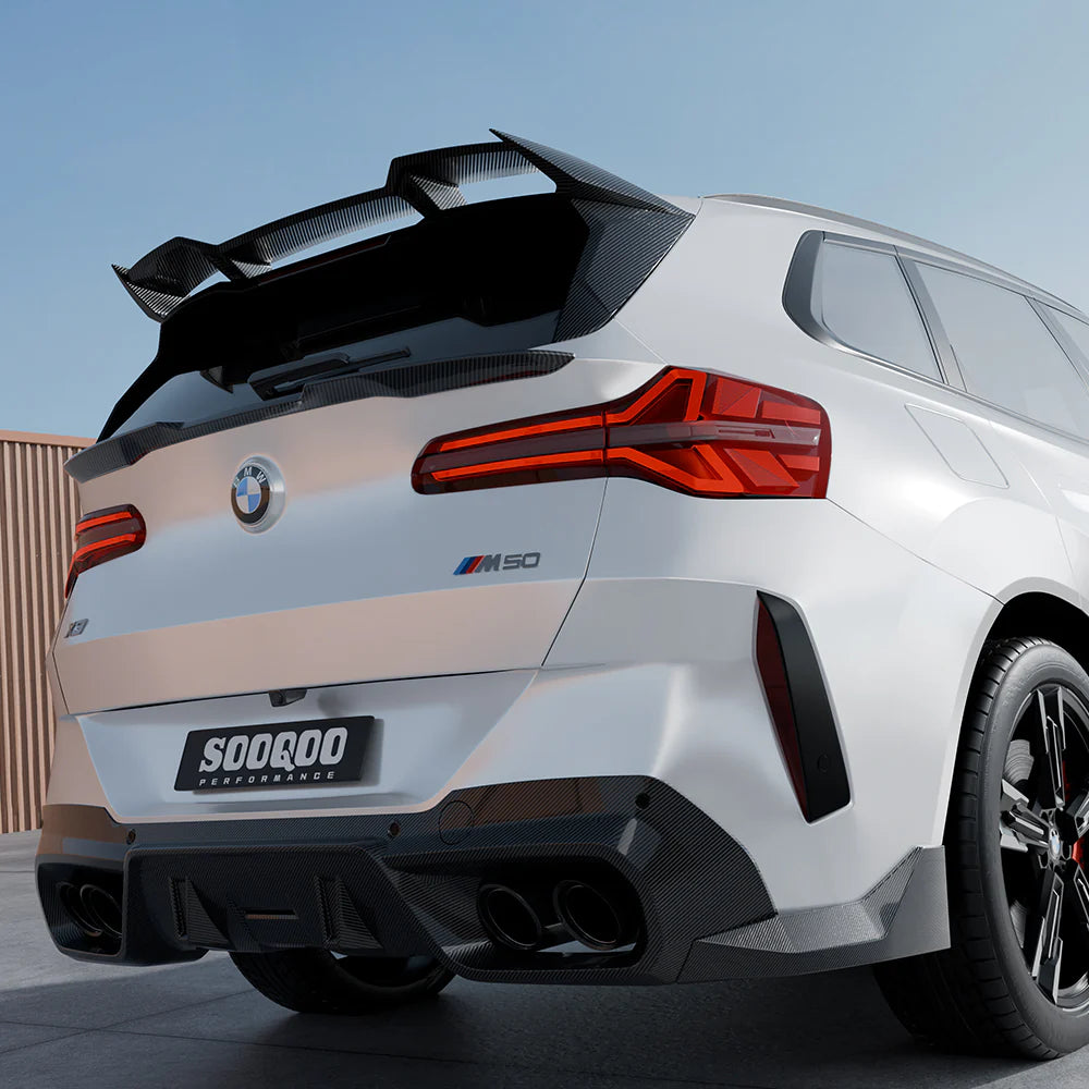 SOOQOO Carbon Fiber Rear Window Fins - Compatible with BMW X3 (G45) - SOOQOO Official Rear Spoiler