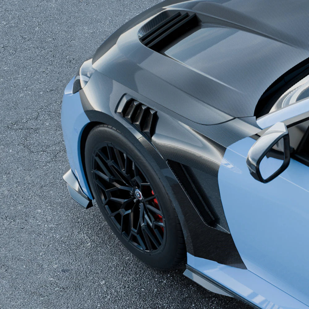 SOOQOO Carbon Fibre Fender Replacements - Compatible with BMW M2 (G87) - SOOQOO Official Front Fenders Complete
