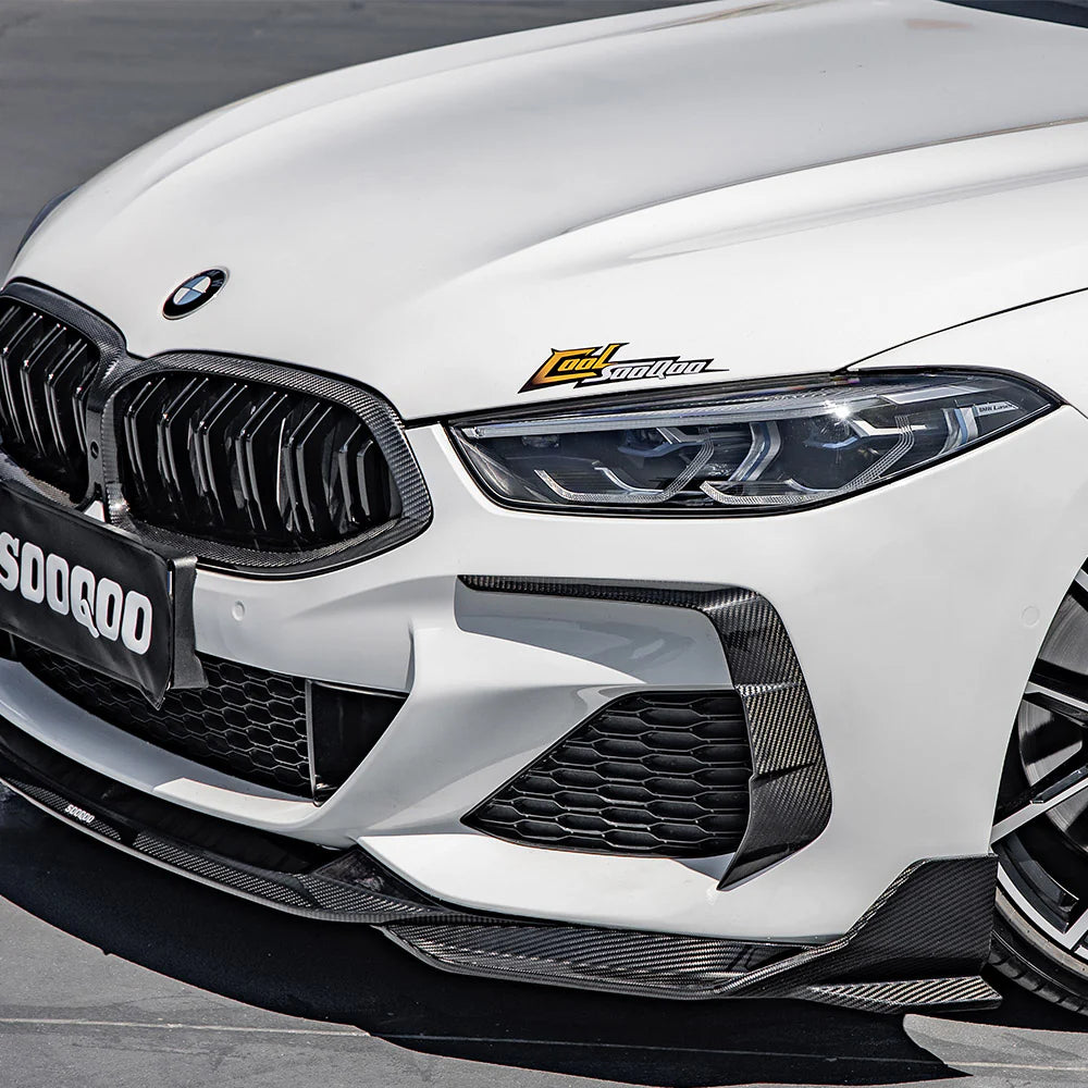 SOOQOO Carbon Fibre Front Bumper Inserts - Compatible with BMW 8 Series (G14/G15/G16) - SOOQOO Official Front Canards/Bumper Inserts
