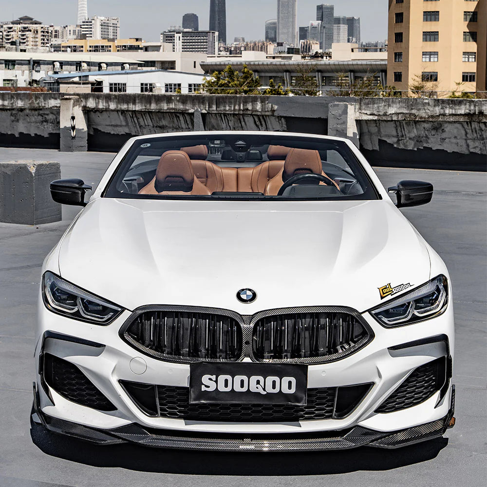 SOOQOO Carbon Fibre Front Bumper Inserts - Compatible with BMW 8 Series (G14/G15/G16) - SOOQOO Official Front Canards/Bumper Inserts