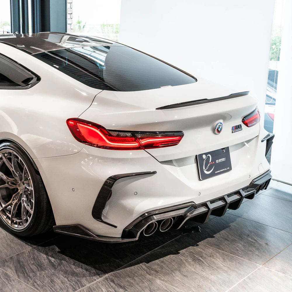 SOOQOO Carbon Fibre Rear Bumper Diffuser - Compatible with BMW M8 (F91/F92/F93) - SOOQOO Official Rear Diffuser